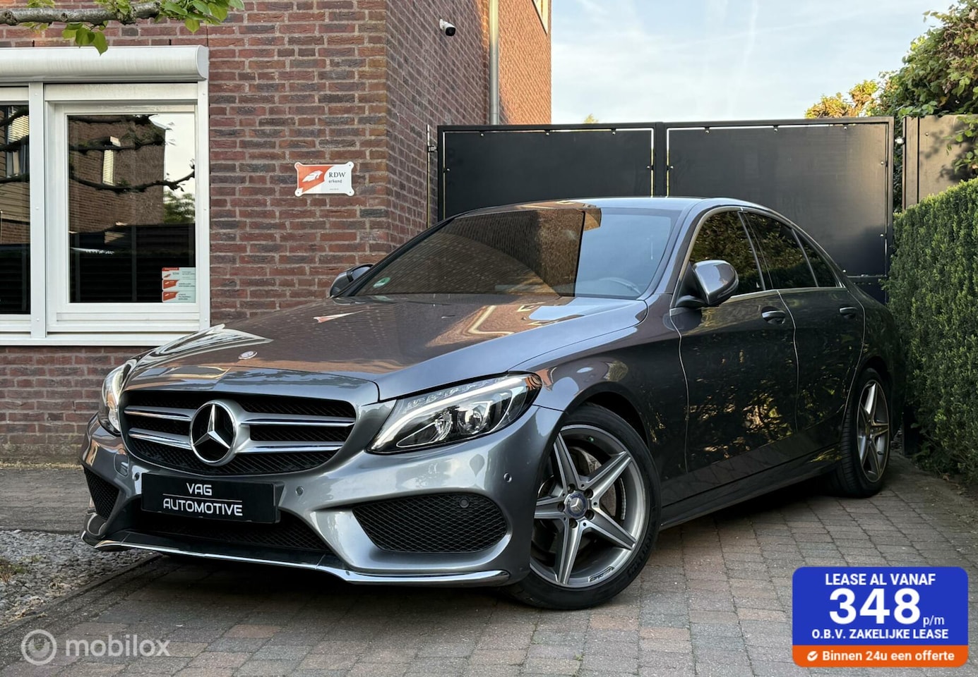 Mercedes-Benz C-klasse - 180 AMG Sport Edition Led Nav Leder Cruise PDC Inklapbare Buitenspiegels 18 Inch - AutoWereld.nl