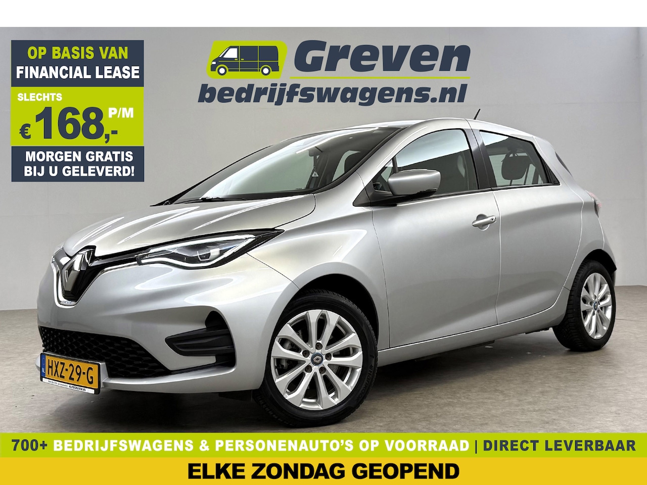 Renault Zoe - R110 Life 52 kWh Huur Accu Airco Cruise Virtual Navi LED 16"LMV - AutoWereld.nl