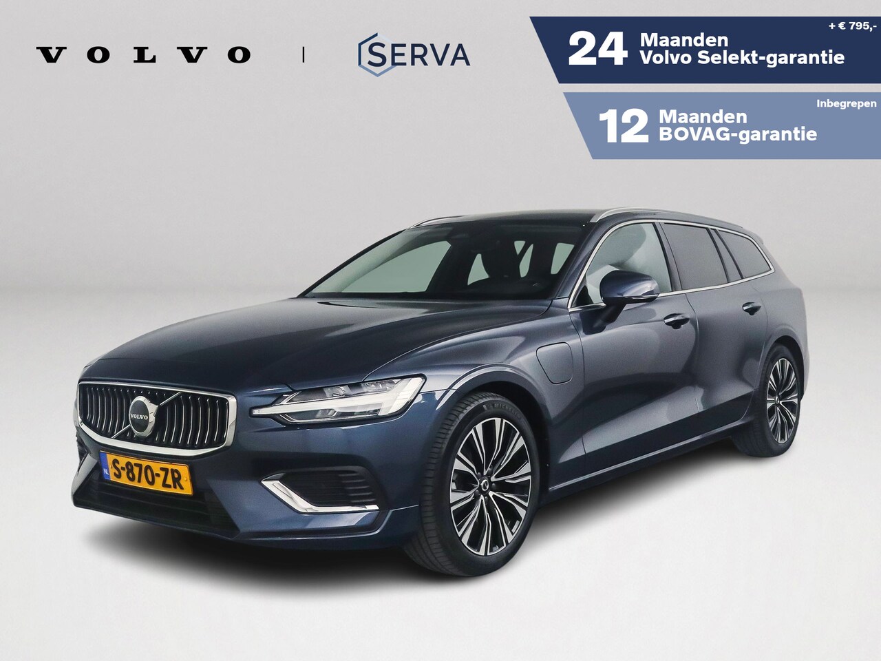 Volvo V60 - T6 Aut. Plug-in hybrid AWD Plus Bright | Stoel- en stuurverwarming | Pamoramadak | Harman - AutoWereld.nl