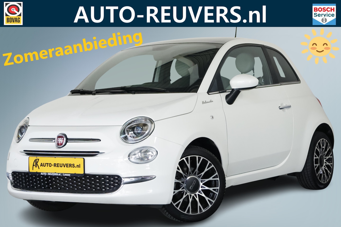 Fiat 500 - 1.0 Hybrid Dolcevita / Panorama / Cruisecontrol / CarPlay / Bluetooth - AutoWereld.nl