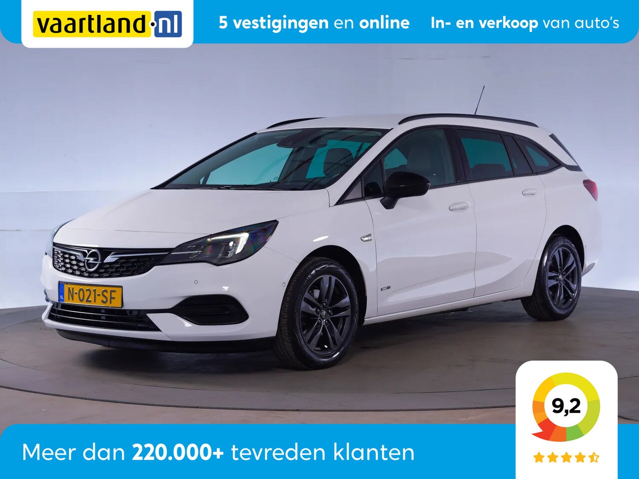 Opel Astra Sports Tourer - 1.2 Turbo Design & Tech [ LED Navi Climate ] - AutoWereld.nl