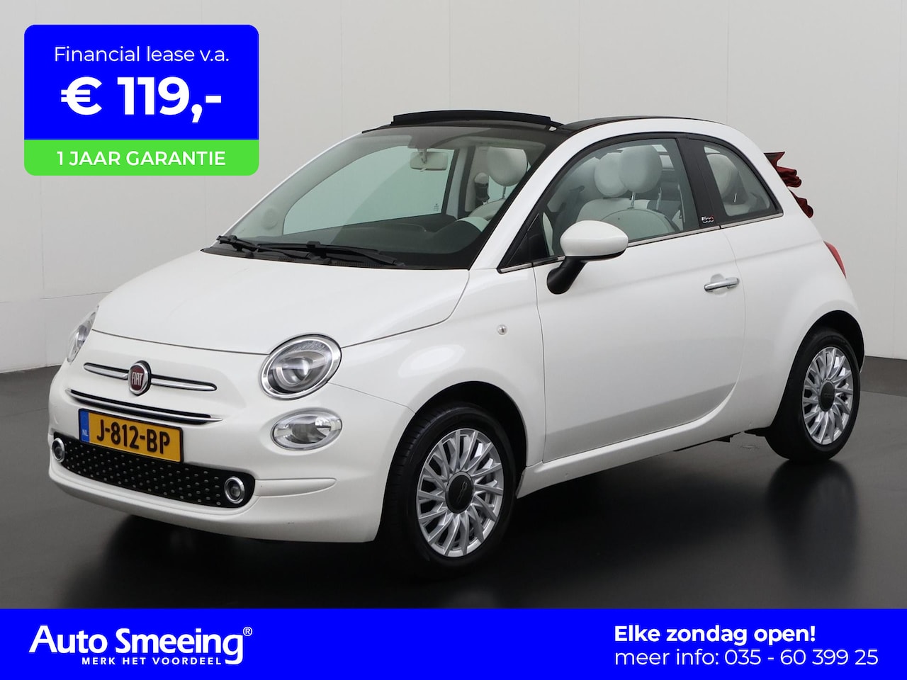 Fiat 500 C - 1.2 Lounge | Lichtmetalen Velgen | 12 mnd Garantie | - AutoWereld.nl