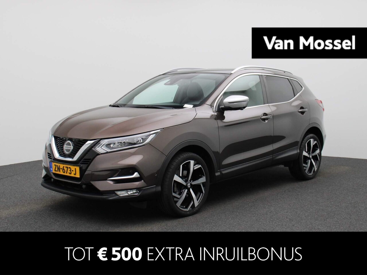 Nissan Qashqai - 1.2 Tekna + 115PK | Leder | Panoramadak | 360 Graden Camera | Stoelen met Geheugenfunctie - AutoWereld.nl