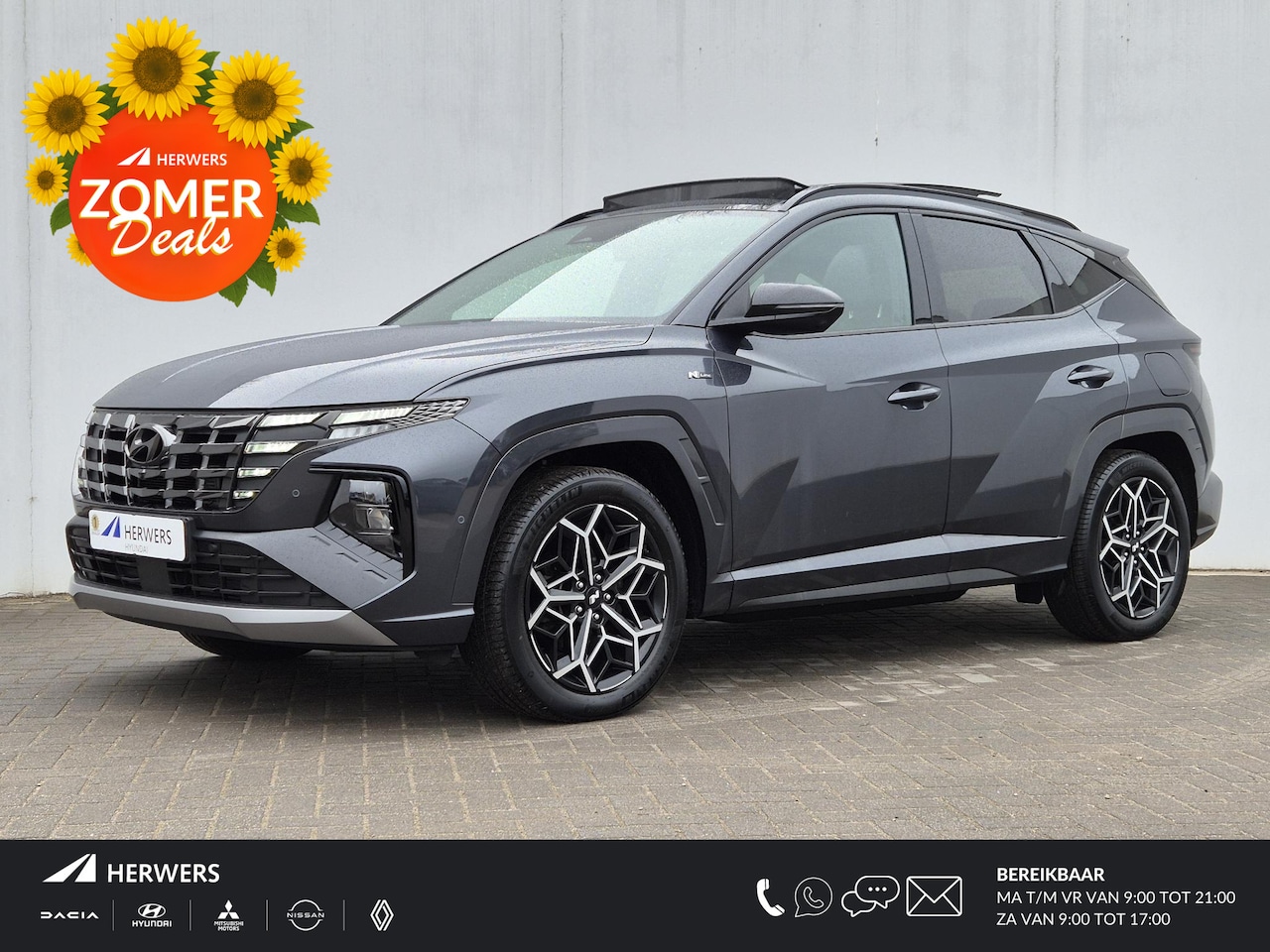 Hyundai Tucson - 1.6 T-GDI PHEV Plug-in N Line Sky 4WD Automaat / HUD / Glazen schuif- en kanteldak / Stuur - AutoWereld.nl