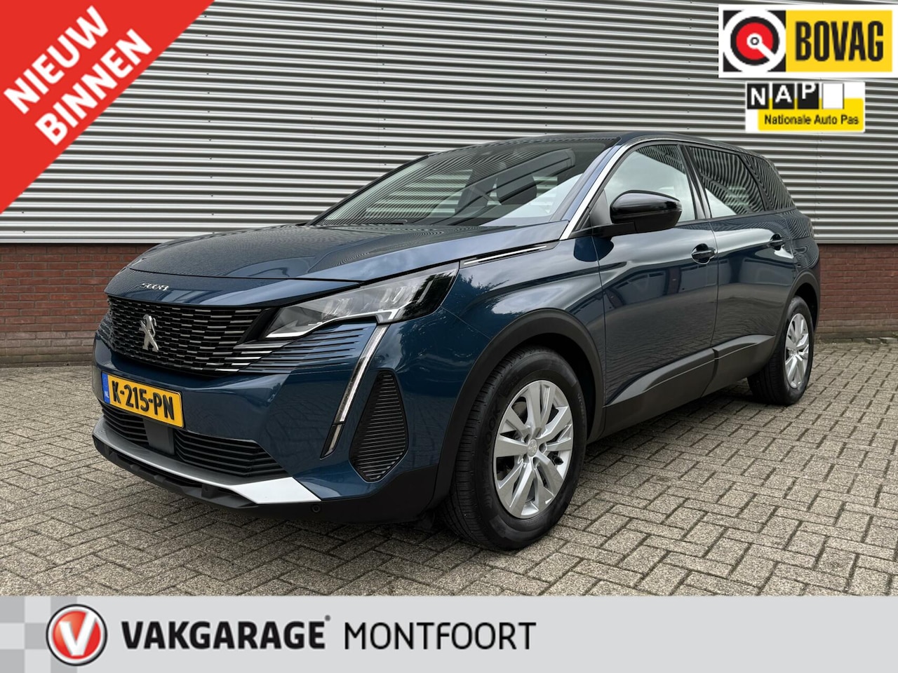 Peugeot 5008 - 1.2 PureTech Blue Lease Active| 7 Persoons|Trekhaak|Camera|Carplay|LED|Cruise| - AutoWereld.nl