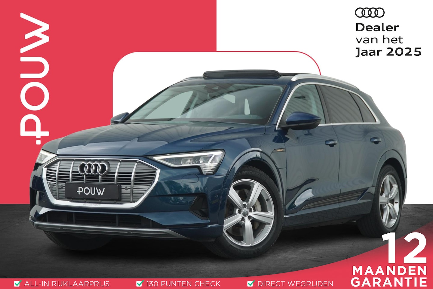 Audi e-tron - 50 313pk quattro Launch Edition Plus 71 kWh | SoH 99% | Panoramadak - AutoWereld.nl