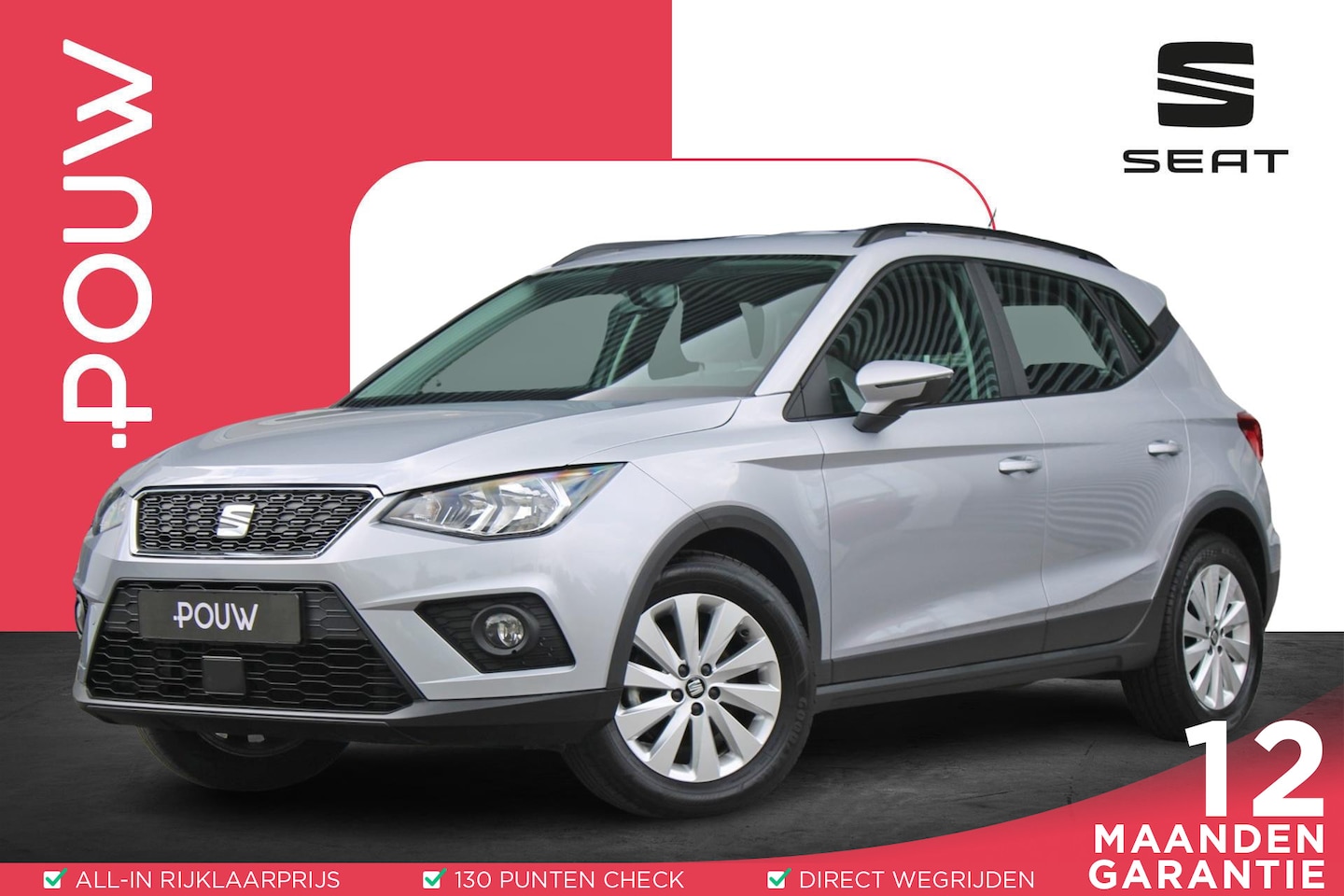 SEAT Arona - 1.0 TSI 95pk Style | Trekhaak | DAB | Apple CarPlay/ Android Auto | Airco | Cruise Control - AutoWereld.nl