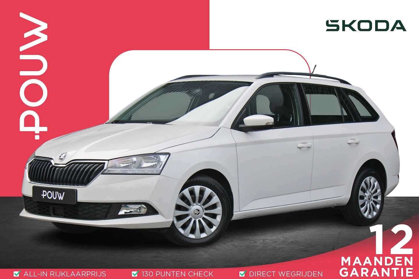 Skoda Fabia Combi - 1.0 TSI 95pk Ambition | Airco | Parkeersensoren Achter | DAB | Apple CarPlay/ Android Auto - AutoWereld.nl