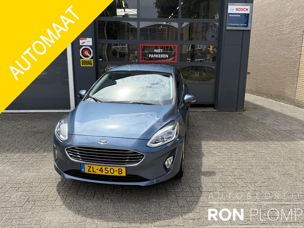 Ford Fiesta - 1.0 EcoBoost Titanium Automaat / Airco clima/ Navigatie/ Cruise/ Apple carplay/ LED/ LMV - AutoWereld.nl