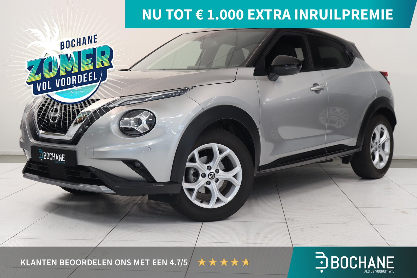 Nissan Juke - 1.0 DIG-T N-Design | 360 Camera | Climatronic | Adaptieve cruise | Navigatie | LED | Apple - AutoWereld.nl