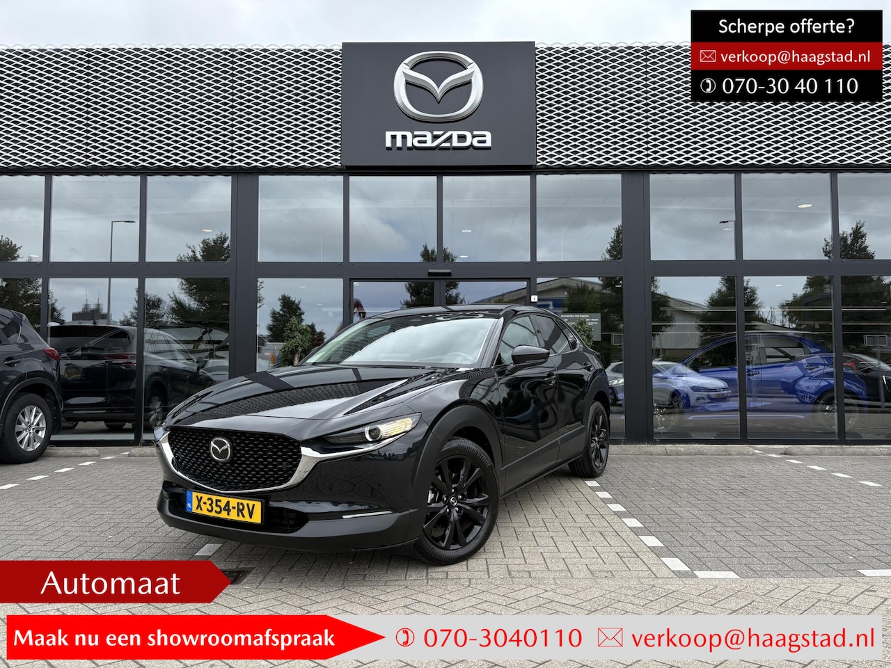 Mazda CX-30 - 2.0 e-SkyActiv-G M Hybrid Homura Dealer onderhouden / 1e eigenaar / BTW auto - AutoWereld.nl