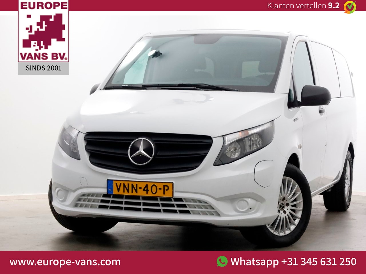 Mercedes-Benz eVito Tourer - Lang 90kWh WLTP 369km Long Range 2 Persoons 07-2021 - AutoWereld.nl