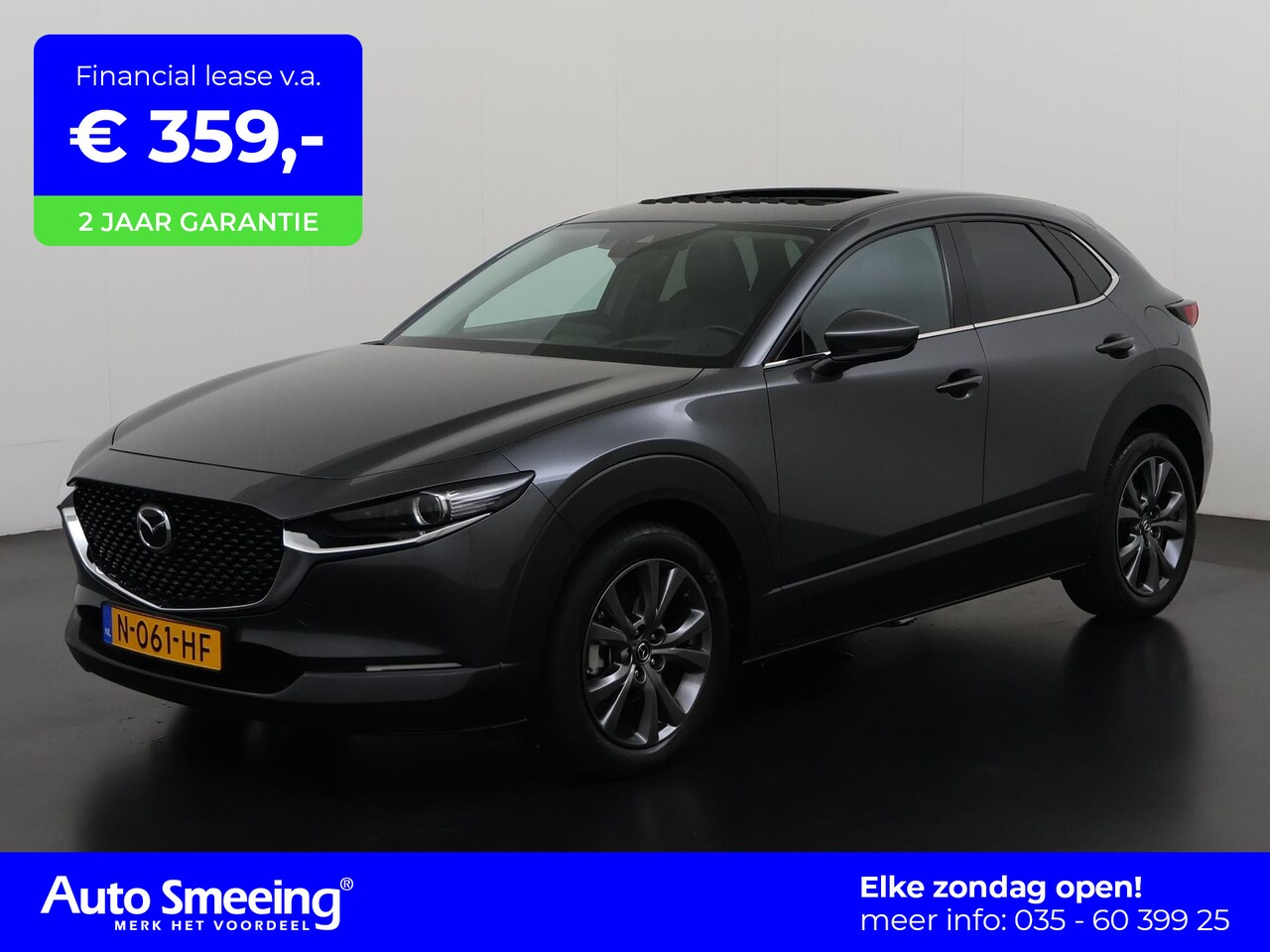 Mazda CX-30 - 2.0 e-SkyActiv-X M Hybrid Luxury | Schuifdak | Leder | Memory stoel | Head-up | Zondag ope - AutoWereld.nl