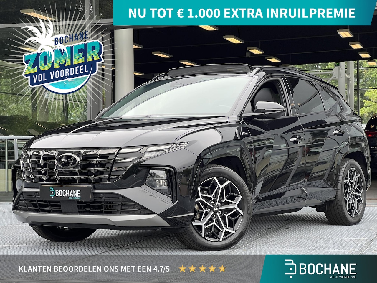 Hyundai Tucson - 1.6 T-GDI PHEV N Line Sky 4WD | Panoramadak | Navigatie | Elektrische achterklep - AutoWereld.nl