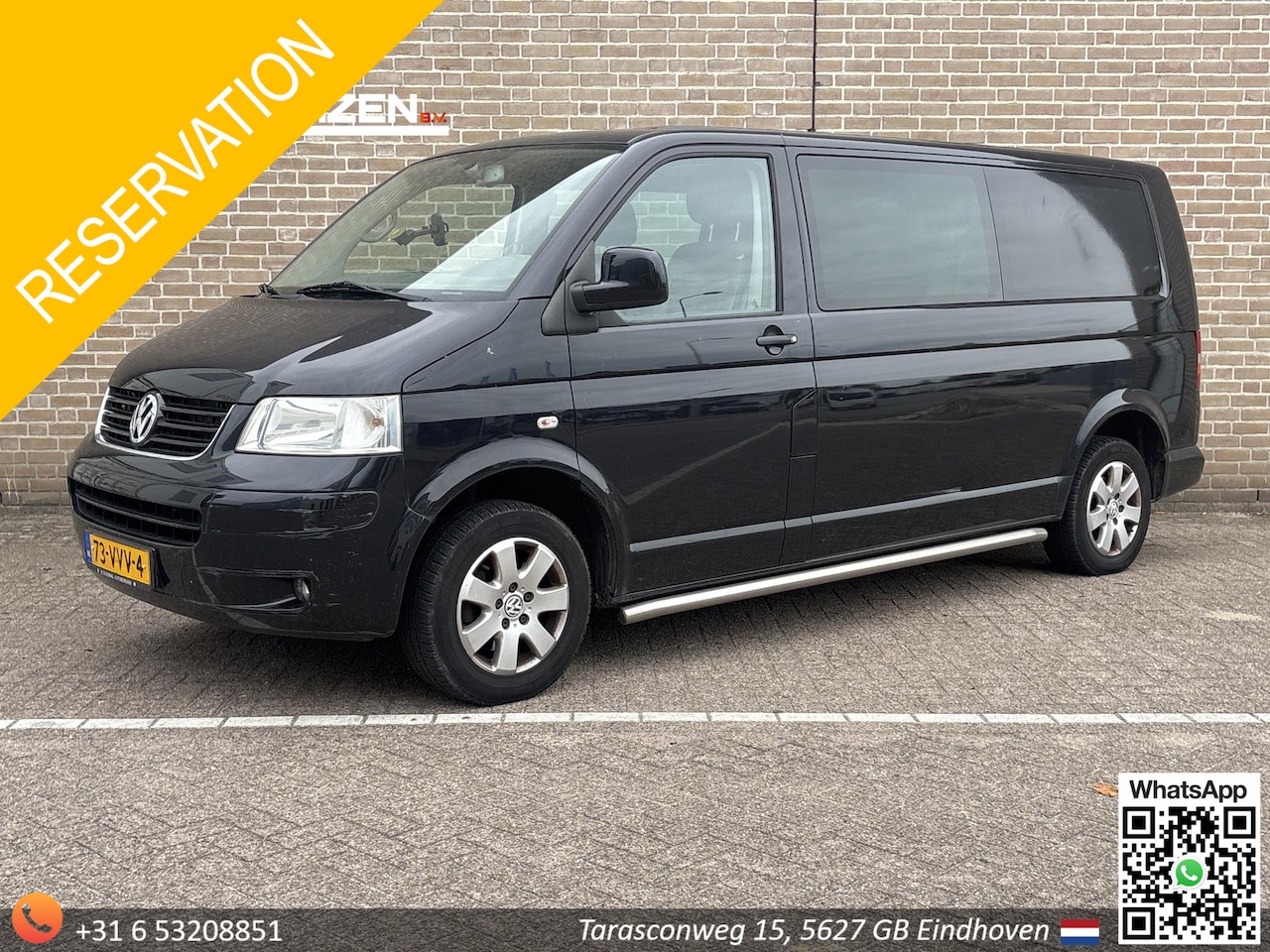 Volkswagen Transporter - 2.5 TDI 340 4Motion Trendline DC | €4950,- NETTO! | Leder | Airco | Cruise | PDC | Trekhaa - AutoWereld.nl