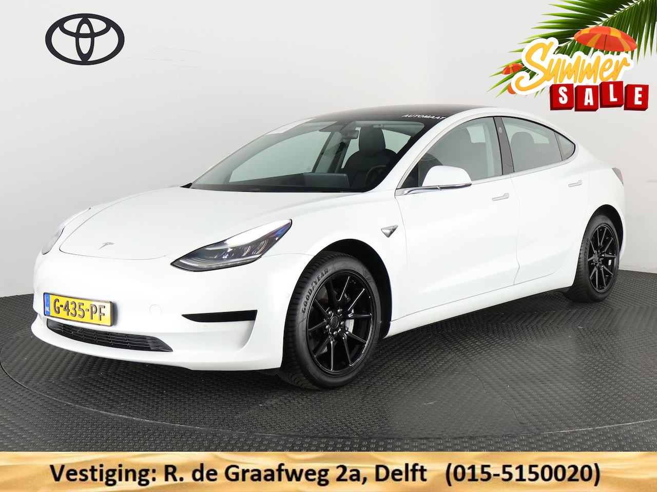 Tesla Model 3 - Standard RWD Plus 60 kWh | ACCU 85% | 1e eigenaar | Navigatie | Panoramadak | Camera | Led - AutoWereld.nl