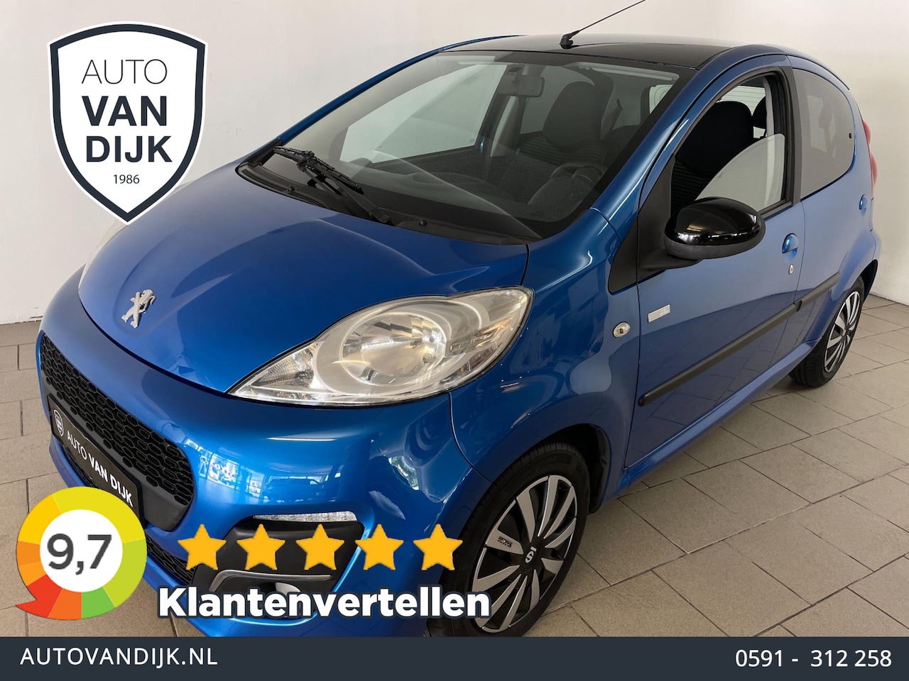 Peugeot 107 - 1.0 Active AIRCO ELEK RAMEN CENT VERG SPARCO 5DRS PRIVACYGLAS ZEER NETTE AUTO - AutoWereld.nl