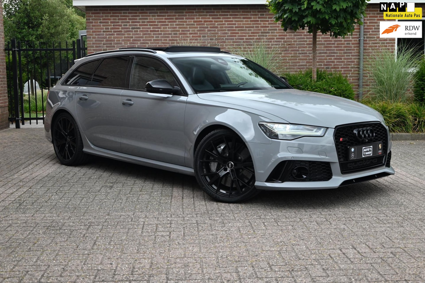 Audi RS6 - Avant 4.0 TFSI Quattro Performance 605 PK Pro Line Plus Milltek Pano Keramisch Keyless 21' - AutoWereld.nl