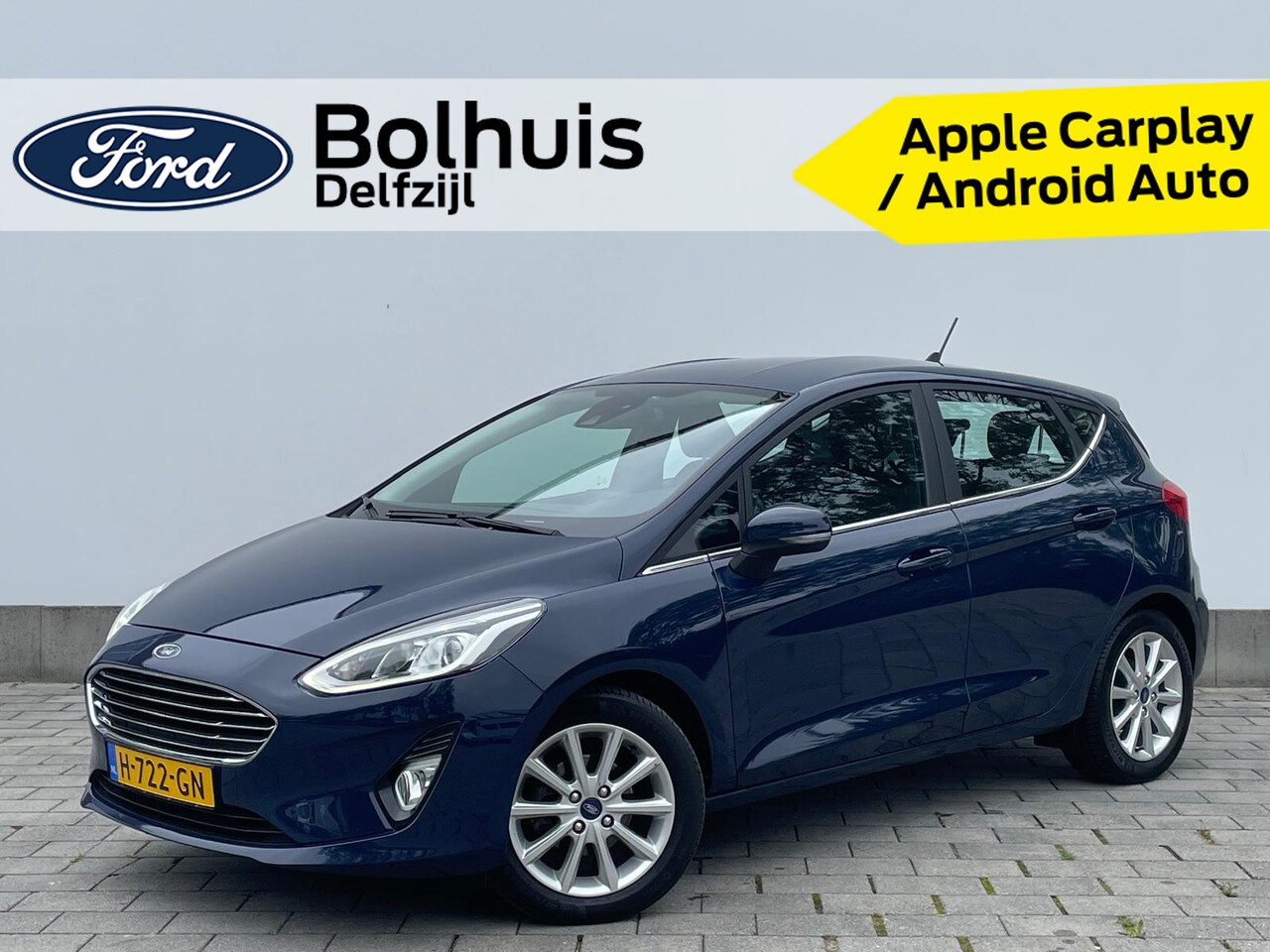 Ford Fiesta - EcoBoost 100PK Titanium Automaat I Cruise I Climate I 100% onderhouden I Parkeersensoren - AutoWereld.nl