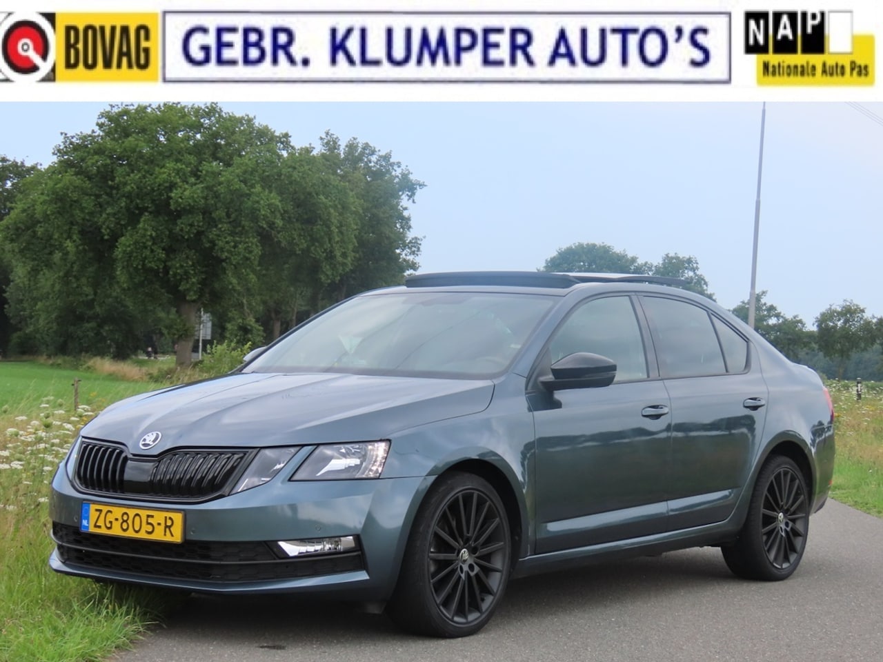 Skoda Octavia - 1.0 TSI Greentech Sport Business Pano, Navi, Cruise, ECC, 18" LM, Camera, Trekhaak - AutoWereld.nl