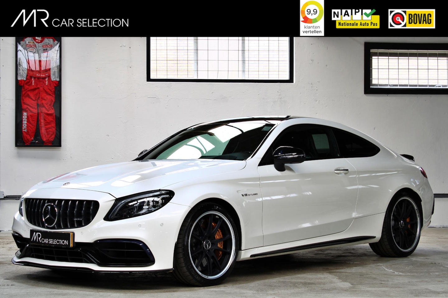 Mercedes-Benz C-klasse Coupé - AMG 63 S Premium Plus | Keramisch | Rijassistentie | AMG Performance | Burmester | Zeer co - AutoWereld.nl