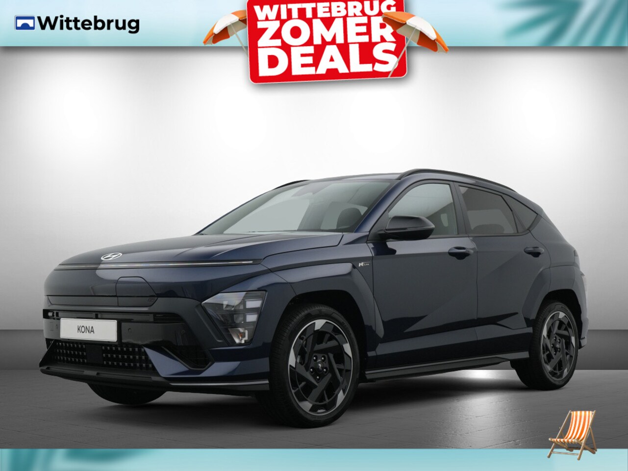 Hyundai Kona Electric - N Line Business 64.8 kWh Volledig Elektrish, Fiscaal aantrekkelijk, Navigatie en 360 grade - AutoWereld.nl