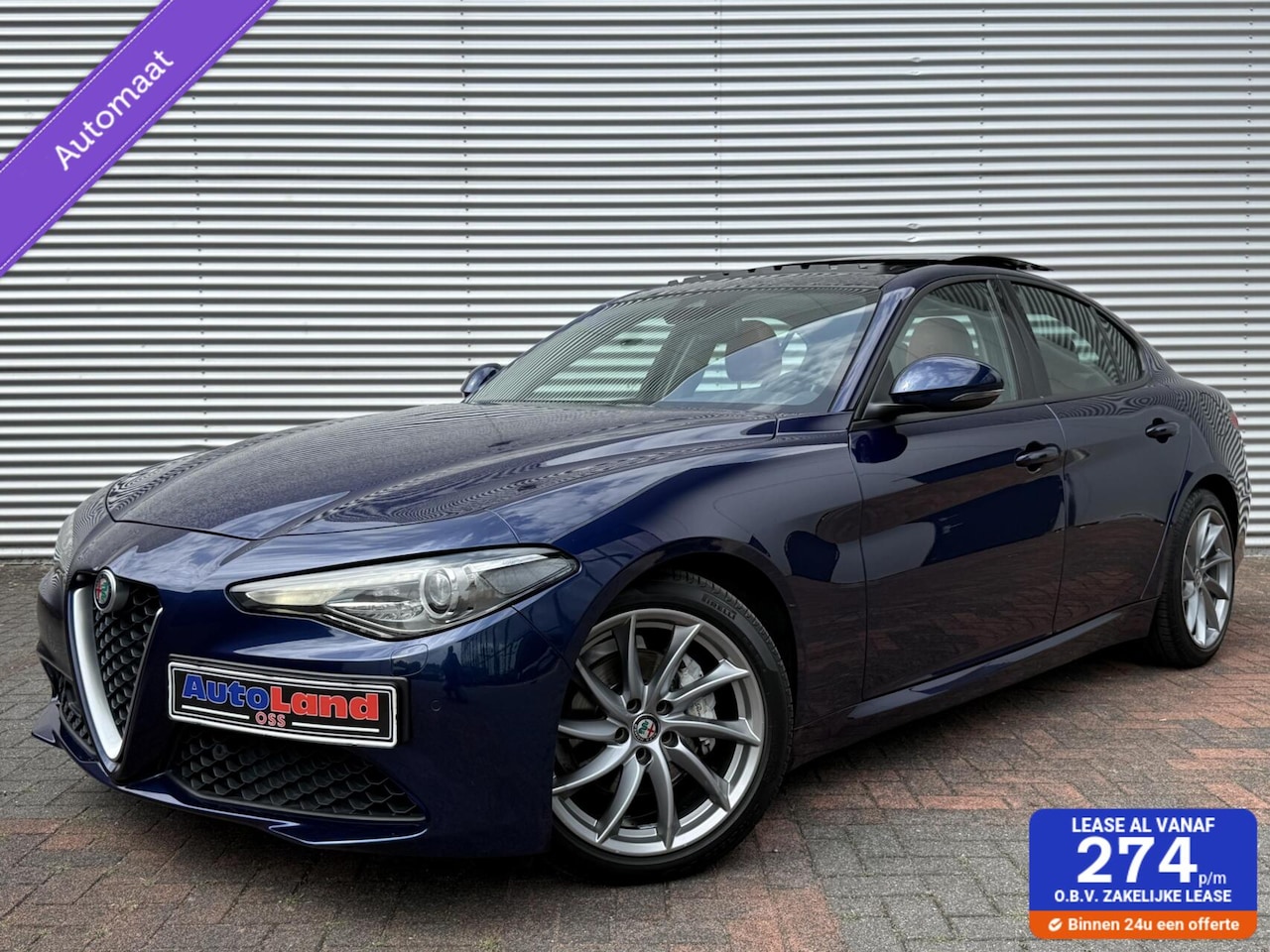 Alfa Romeo Giulia - 2.0T Autom Camera Cruise Leer Navi Panodak Vol Opties Eerste Eigenaar - AutoWereld.nl