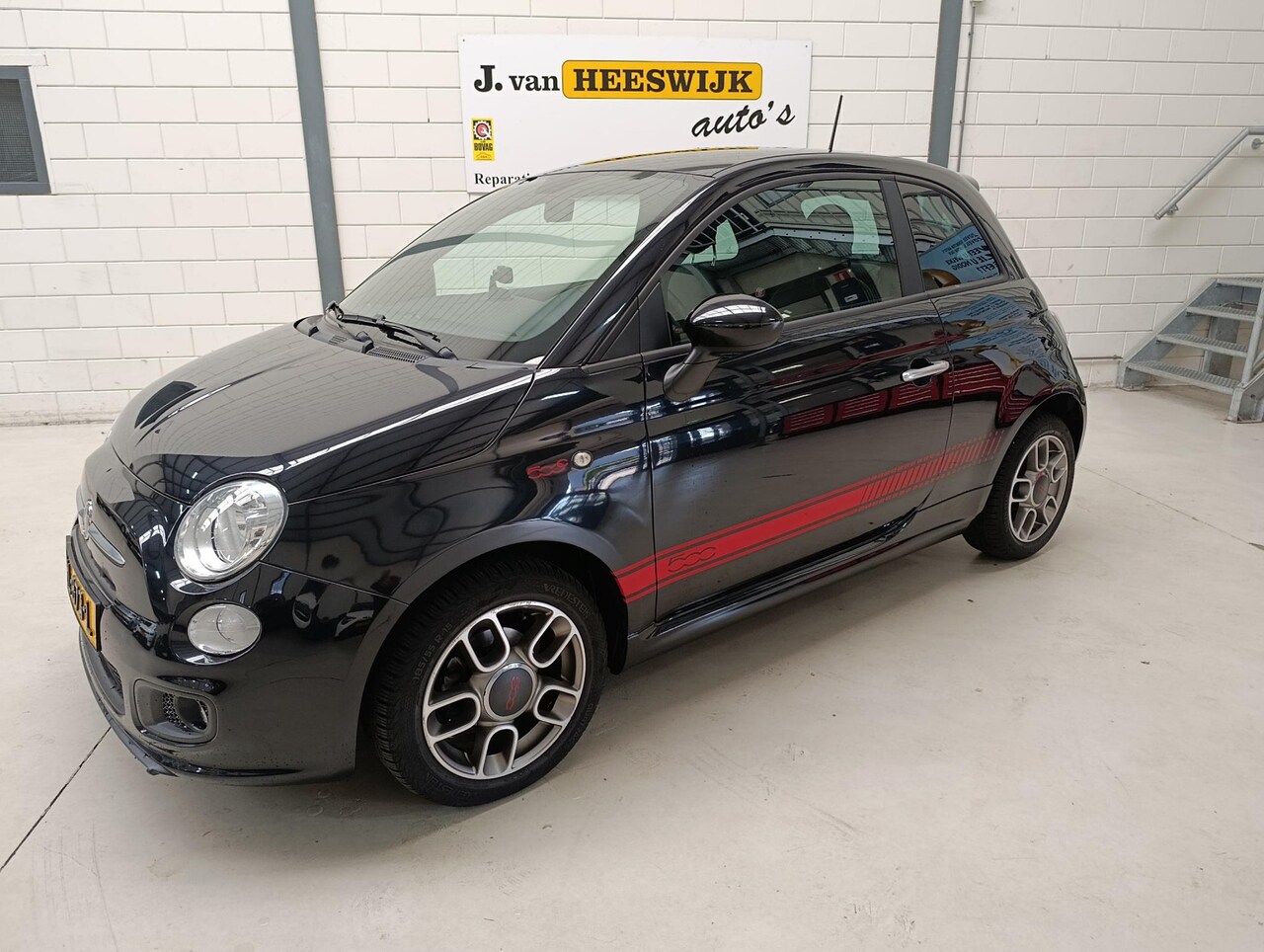 Fiat 500 - 1.2 Sport Airco | Lmv | Cv op afstand | Mooie auto !!!! - AutoWereld.nl