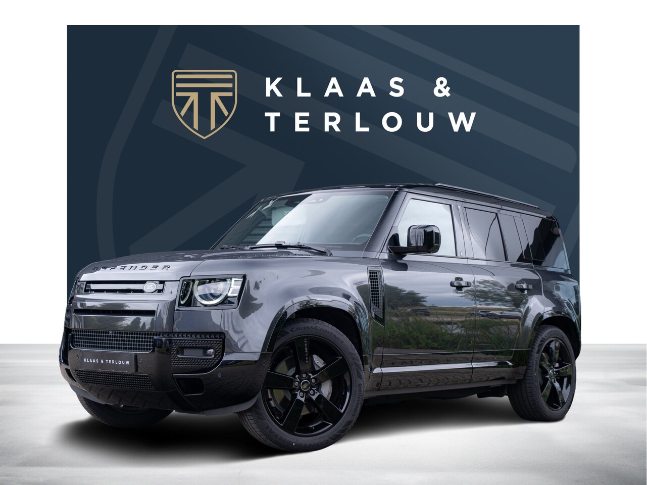 Land Rover Defender 110 - 2.0 P300e X-Dynamic HSE / Carpathian Grey / Ebony leather / Uitklapbare trekhaak - AutoWereld.nl