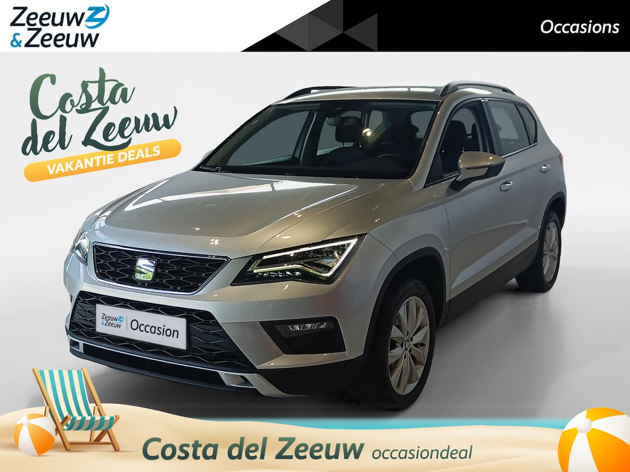 SEAT Ateca - 1.5 TSI Style Business Intense *Navigatie*Parkeersensoren*Climate Control*Carplay*Trekhaak - AutoWereld.nl