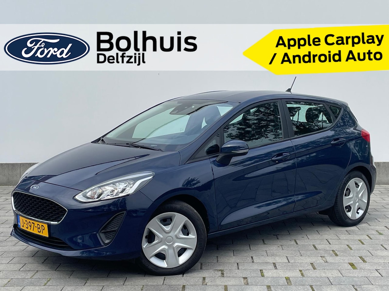 Ford Fiesta - EcoBoost 95 pk Connected | Apple Carplay | LED | Airco | Cruise | Bluetooth | Groot scherm - AutoWereld.nl