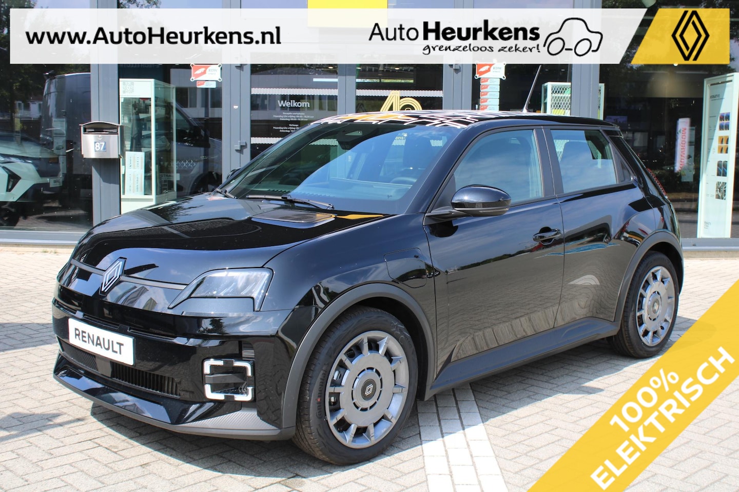 Renault 5 - urban range Night & Day 40 kWh | Serie Limitee | Daksticker | Pack Winter | Uit voorraad l - AutoWereld.nl