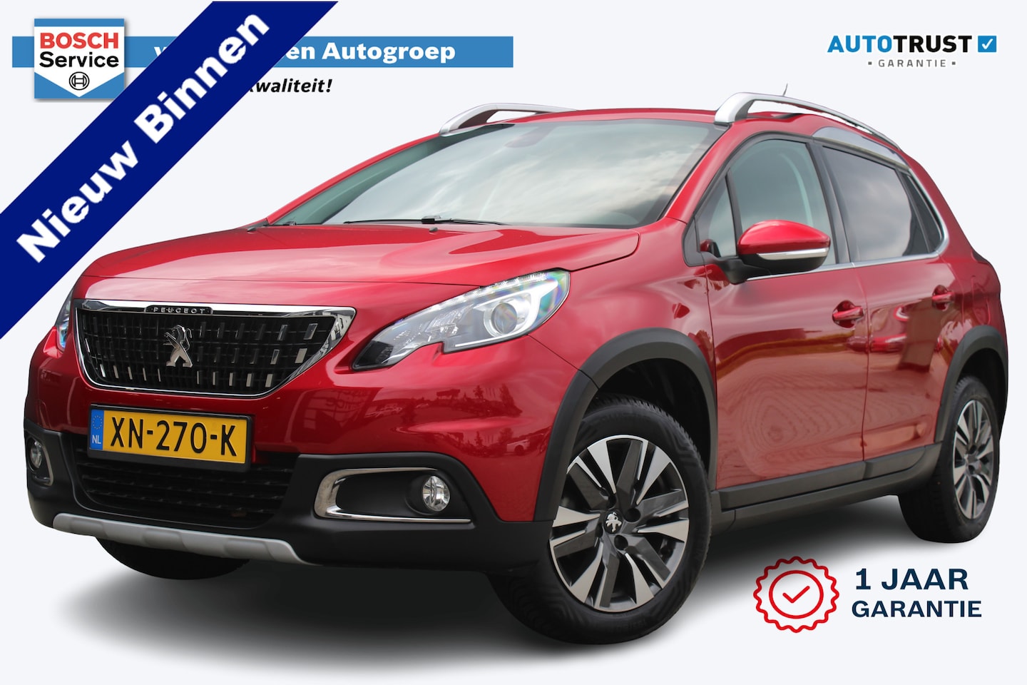 Peugeot 2008 - 1.2 PureTech Allure | incl. 12 maanden garantie | Nieuwe distributieriem! | Trekhaak | Cru - AutoWereld.nl
