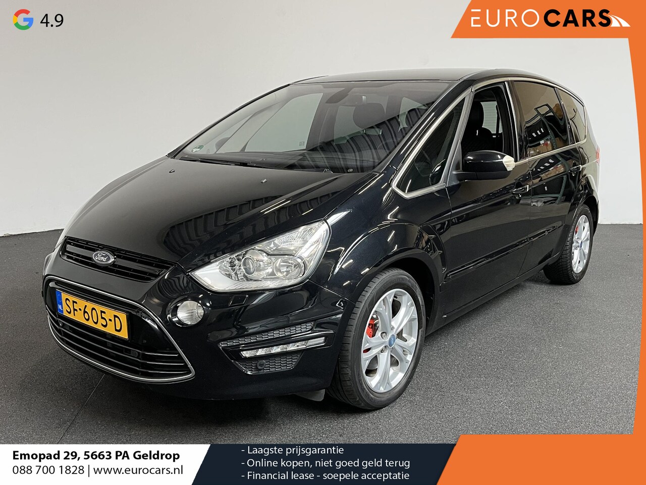 Ford S-Max - 2.0 TDCi Platinum 7PERSOONS 140PK Automaat Navigatie Cruise Control Trekhaak HANDEL/EXPORT - AutoWereld.nl