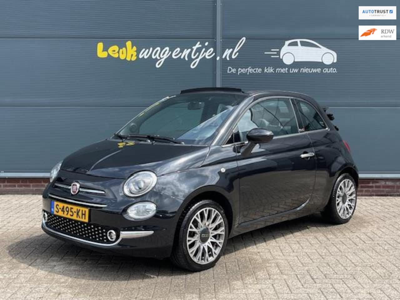 Fiat 500 - 1.2 Star Cabrio Automaat *carplay *leder *climate - AutoWereld.nl