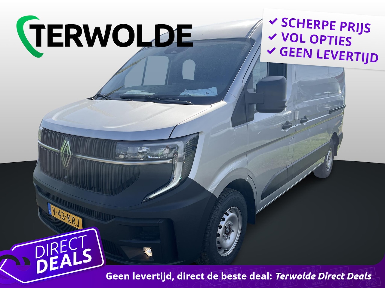 Renault Master - T35 2.0 dCi 130 L2H2 Advance | Zijschuifdeur links zonder ruit | Houten laadvloer & zijwan - AutoWereld.nl