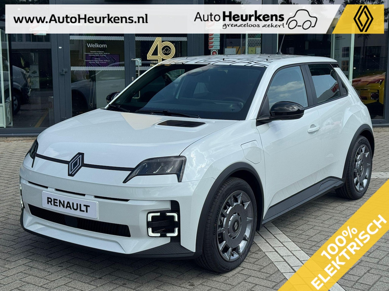 Renault 5 - urban range Night & Day 40 kWh | Serie Limitee | Daksticker | Pack Winter | Uit voorraad l - AutoWereld.nl