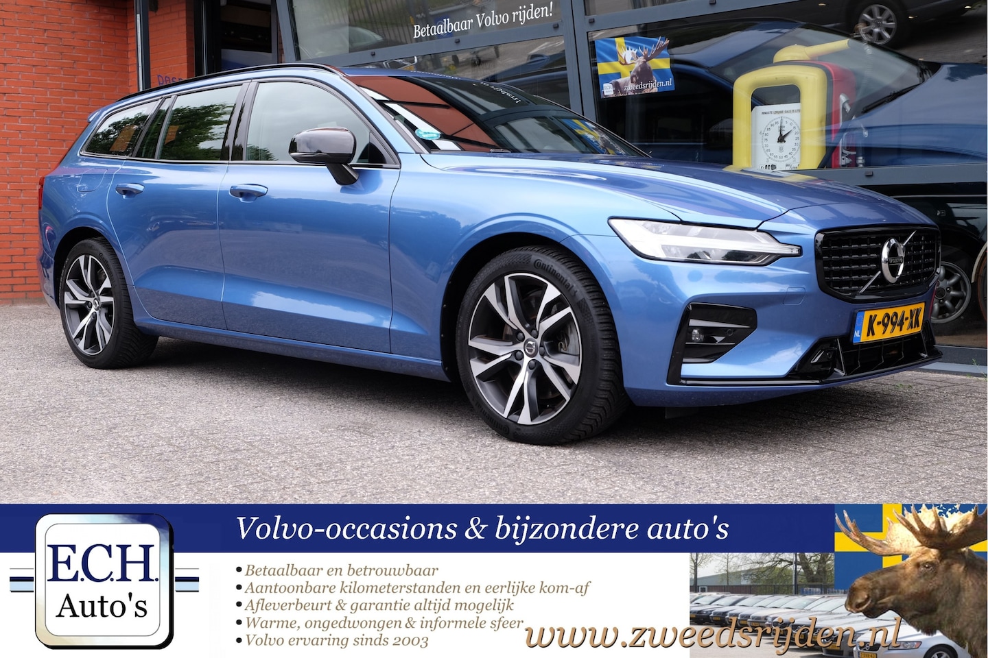Volvo V60 - 2.0 B3 R-Design Trekhaak, Panodak, Premium Sound - AutoWereld.nl