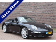 Porsche 911 Cabrio - 3.6 Carrera cabriolet AUTOMAAT YOUNGTIMER FULL OPTIONS Zwart metallic, zwart leder