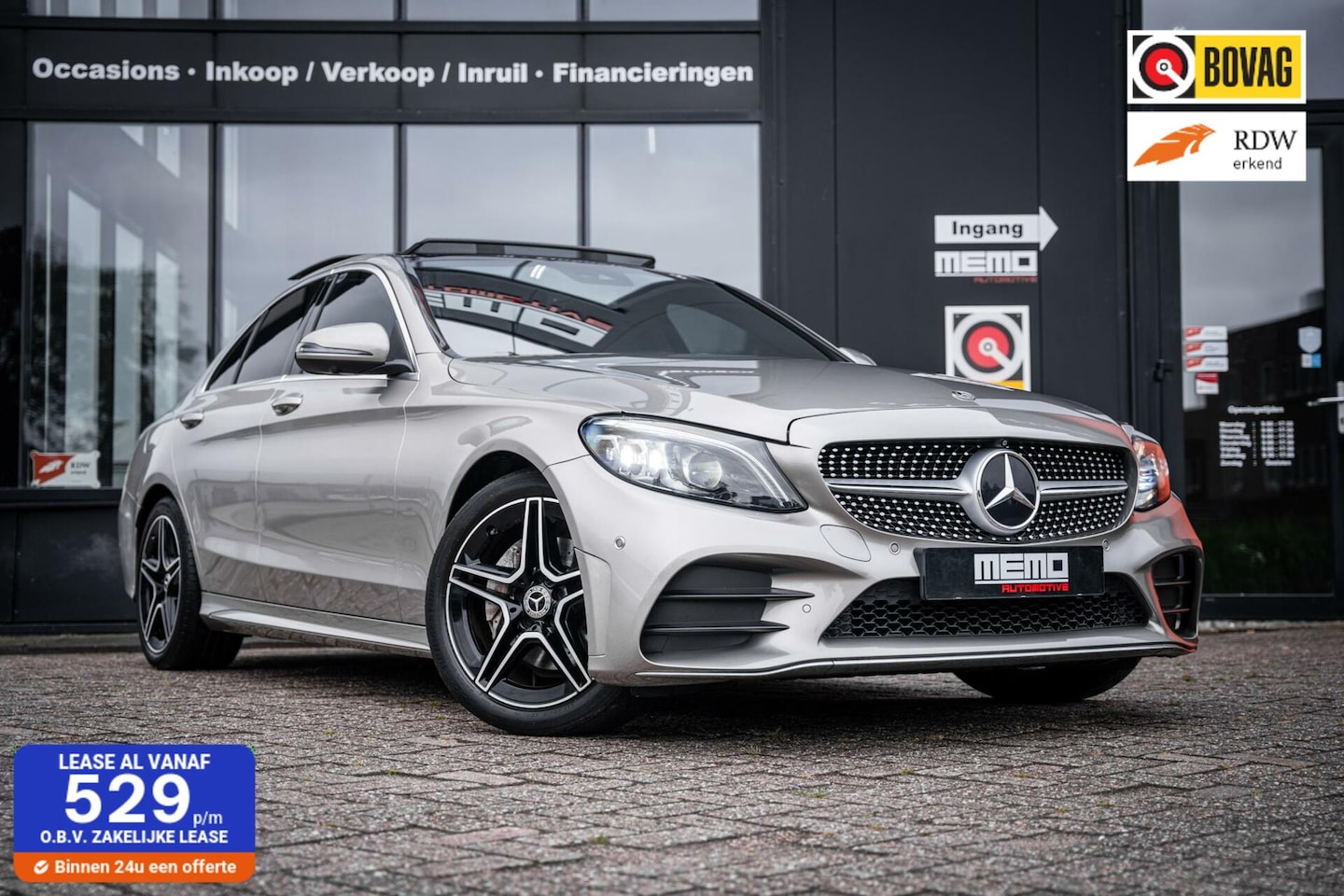 Mercedes-Benz C-klasse - 180 Business Solution AMG*PANO*LEDER*VOL!! - AutoWereld.nl