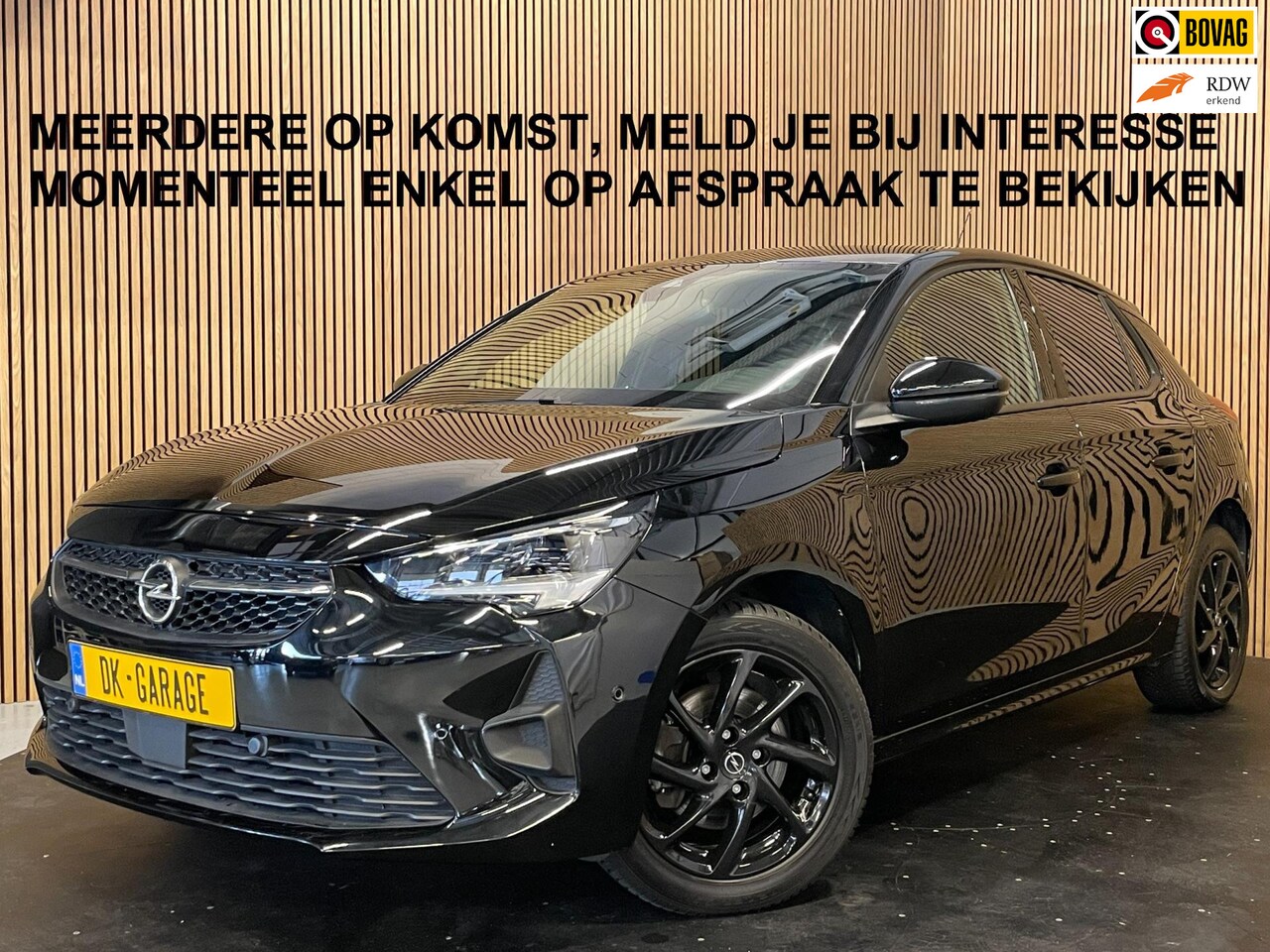 Opel Corsa - 1.2 GS Line |BLACK EDITION|AUTOMAAT|CARPLAY|360 CAMERA|STOELVERW.|LANE-ASSIST|1e EIG.|INCL - AutoWereld.nl