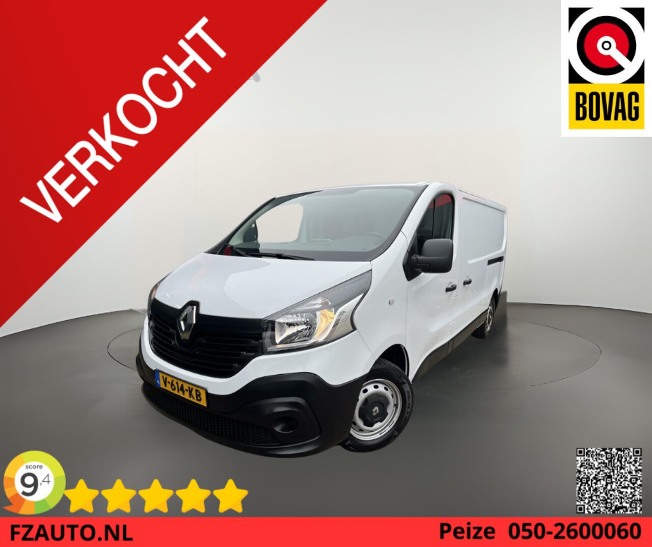 Renault Trafic - bestel 1.6 dCi T29 L2H1 Comfort - 2 Schuifdeuren - Airconditioning - Trekhaak - Cruise Con - AutoWereld.nl