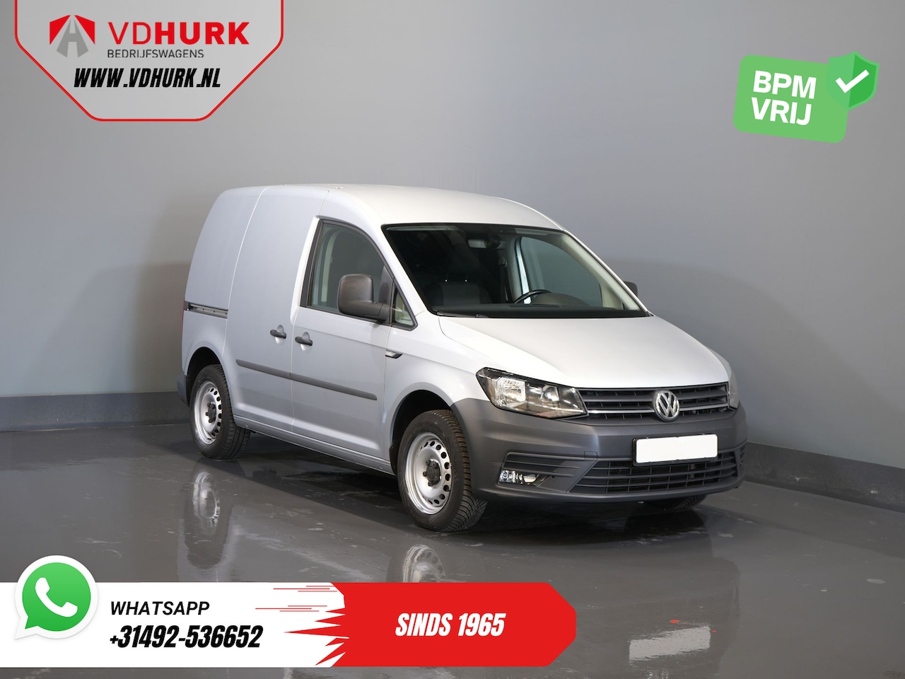Volkswagen Caddy - 1.6 TDI 100 pk BPM VRIJ! NL Auto/ Navi/ Cruise/ Airco/ Trekhaak - AutoWereld.nl