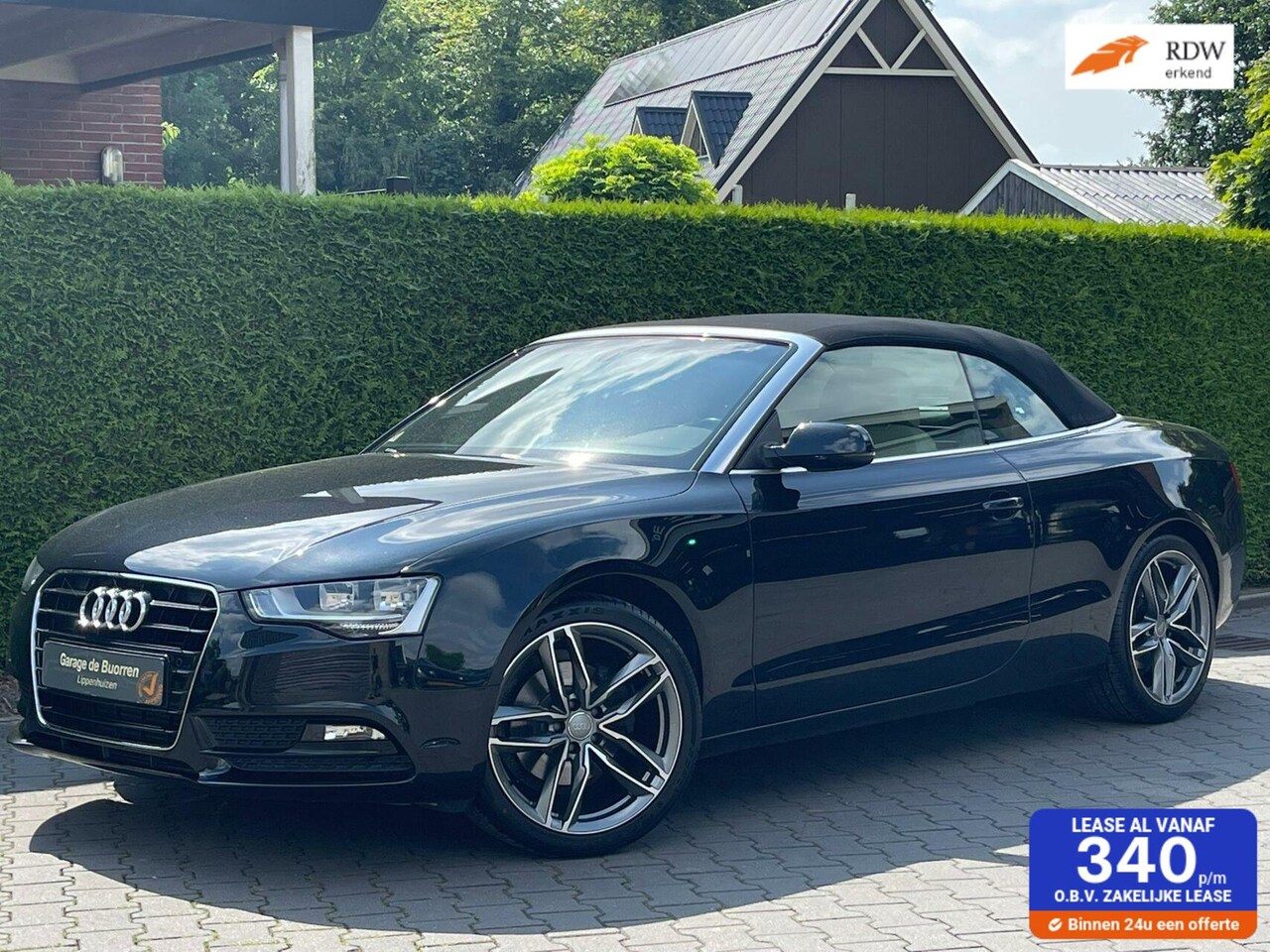 Audi A5 Cabriolet - 1.8 TFSI Automaat Pro Line | TREKHAAK AFNEEMBAAR | LEDEREN BEKLEDING | 19 INCH - AutoWereld.nl