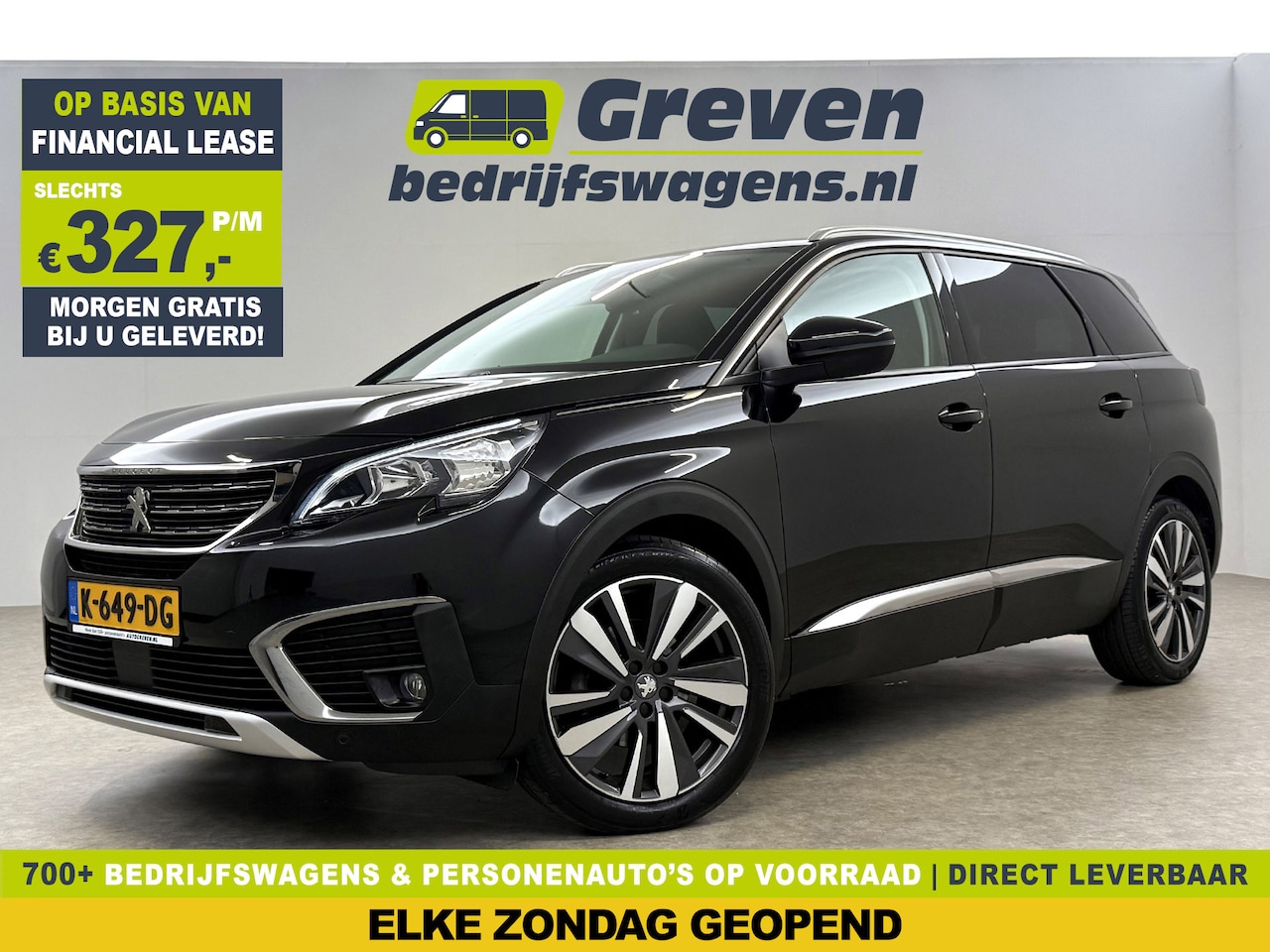Peugeot 5008 - 1.2 PureTech Allure 7p 360 Camera Carplay LED Sfeer Trekhaak Clima Cruise Navi PDC 19"LMV - AutoWereld.nl
