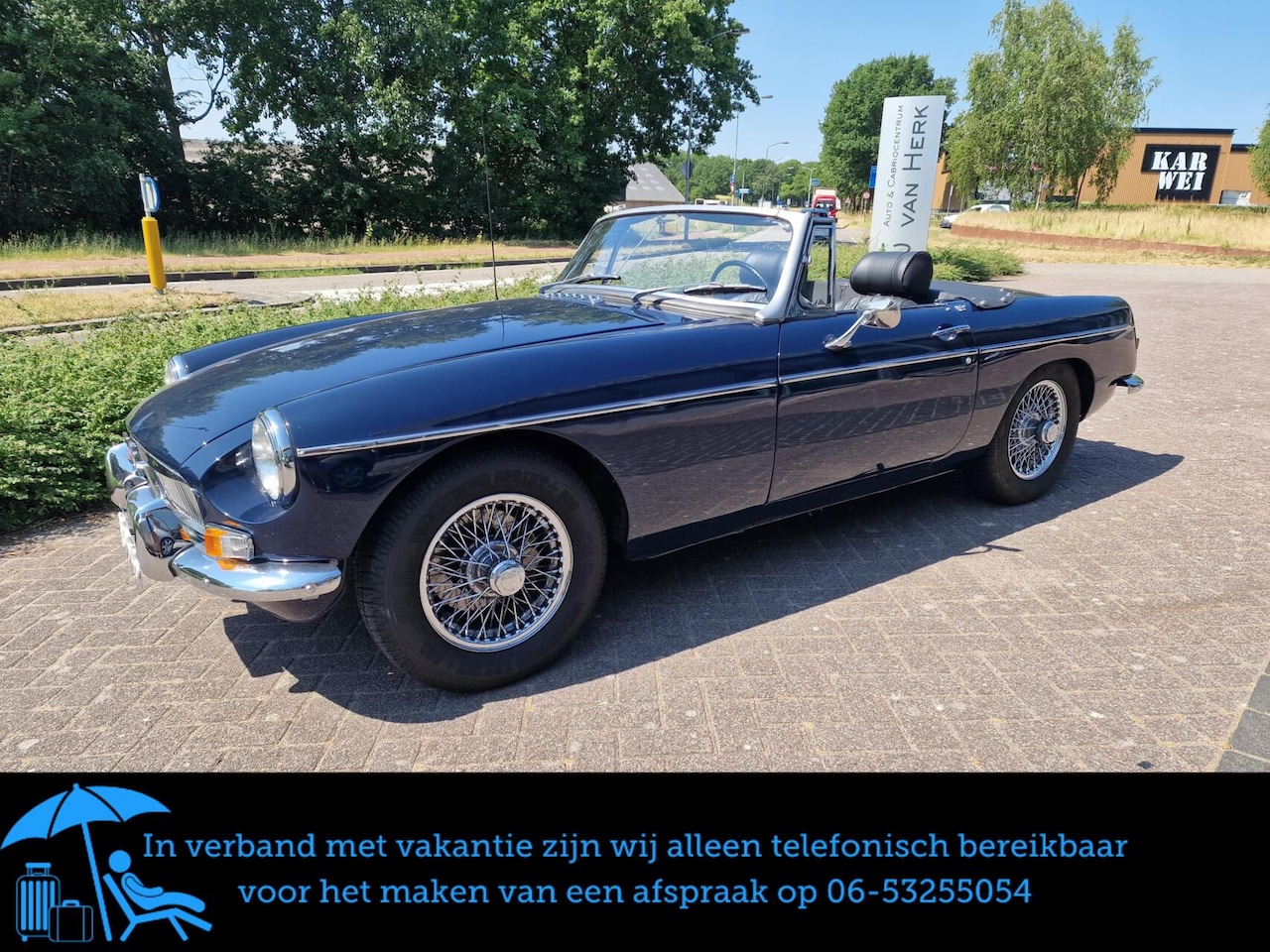 MG B type - 1.8 Roadster LEDER/OVERDRIVE/CHROOM SPAAKWIELEN/izgst. - AutoWereld.nl