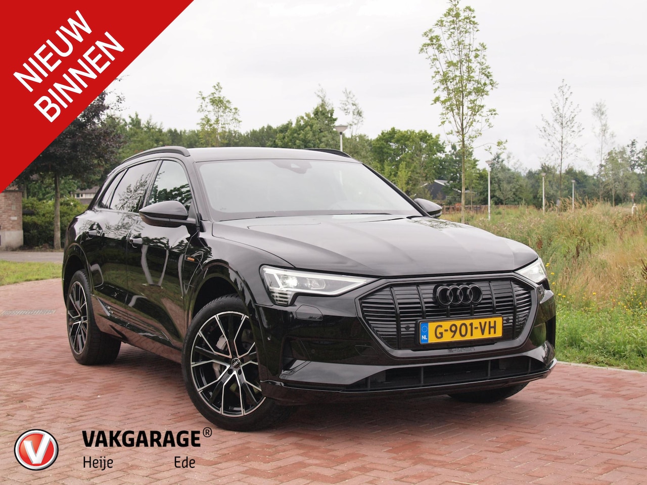 Audi e-tron - e-tron 55 quattro advanced 95 kWh S-Line | Bang & Olufsen | Black Optic | Parkeersensoren - AutoWereld.nl