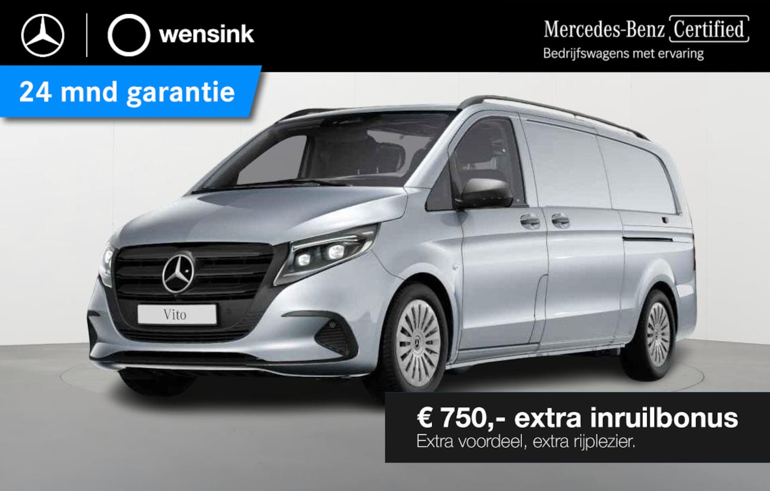 Mercedes-Benz Vito - 119 CDI XL L3 Pro | Dubbele Schuifdeur | MBUX | 270° Deuren | 2500 KG Trekhaak | - AutoWereld.nl