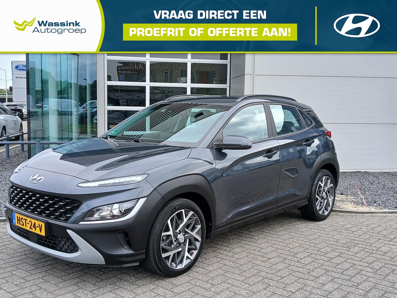 Hyundai Kona - 1.0 T-GDI 48V 120pk Fashion Sky | Naviagtie | Licht metalen velgen 18 inch | - AutoWereld.nl