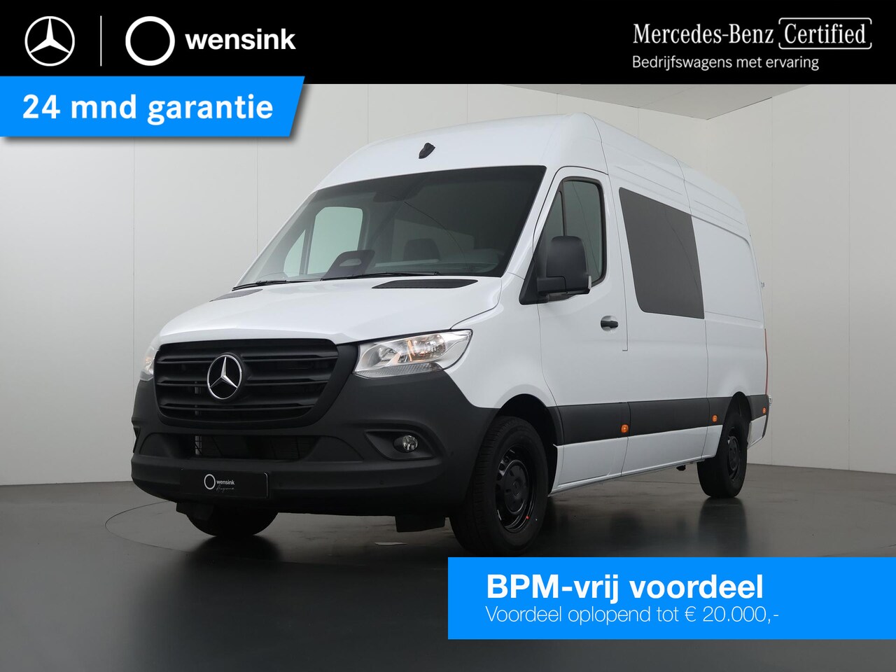 Mercedes-Benz Sprinter - 317 CDI L2H2 RWD PRO Dubbele Cabine | Stoelverwarming | 3500 kg Trekgewicht | Achteruitrij - AutoWereld.nl